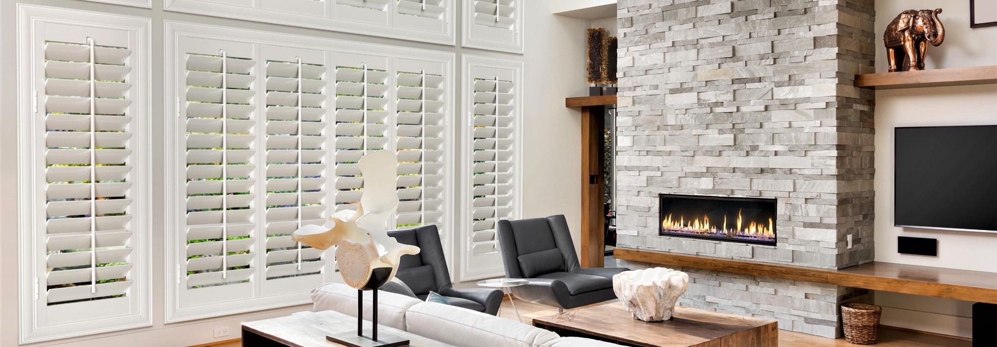 Shutters in a living room