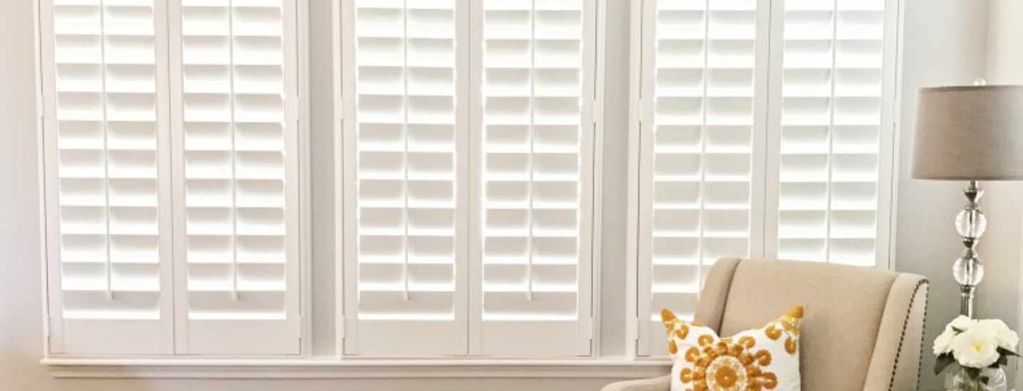 White shutters in a living room